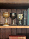 vintage studio pottery chalice set of 3