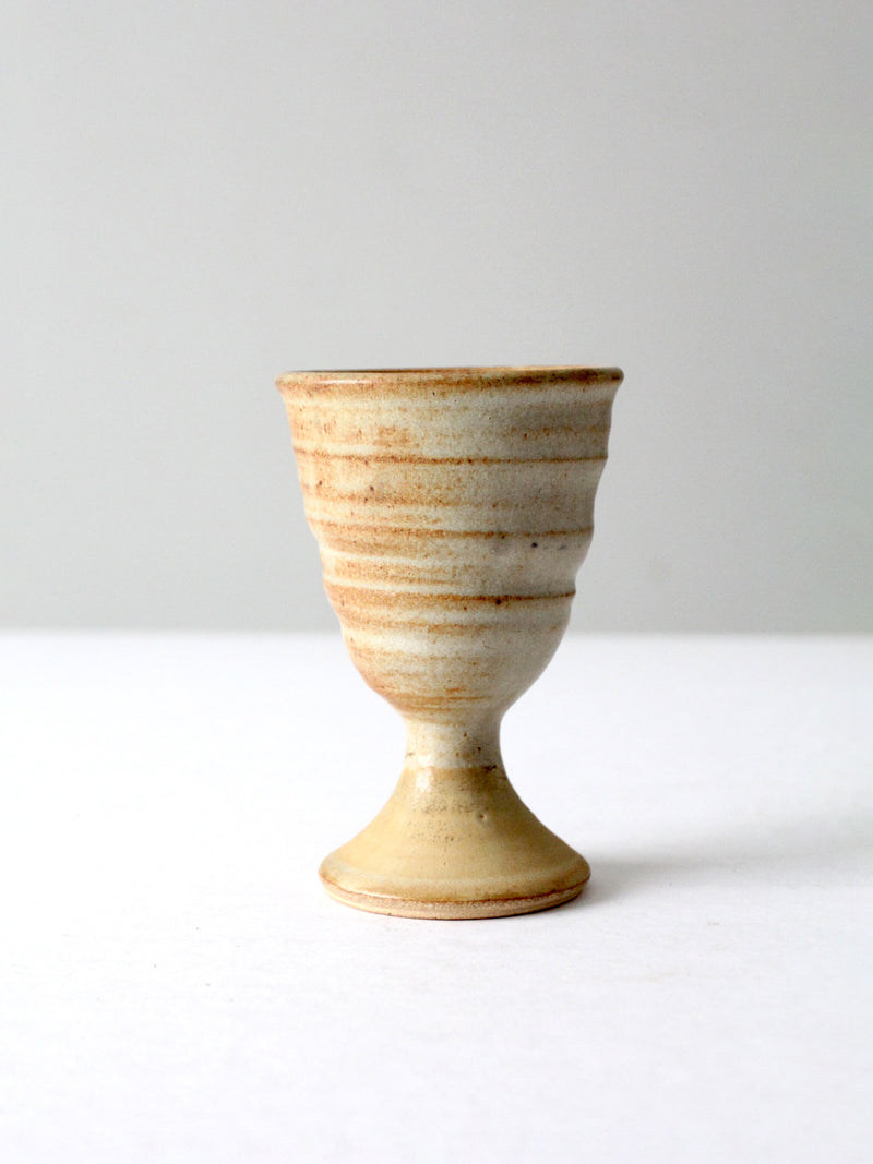 vintage studio pottery chalice
