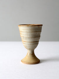 vintage studio pottery chalice