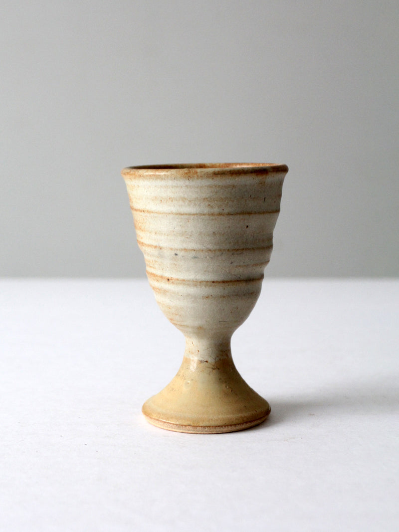 vintage studio pottery chalice
