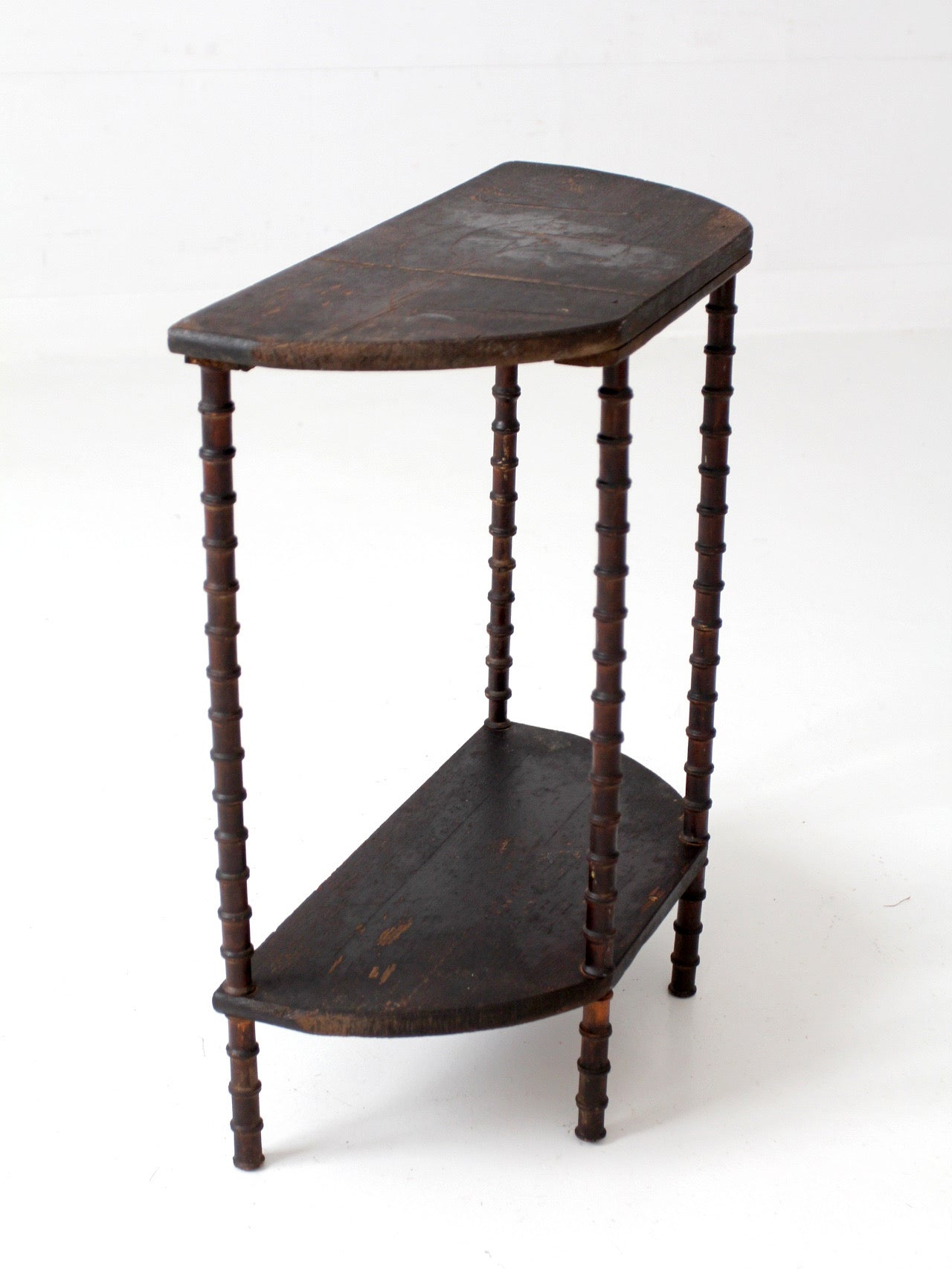 antique primitive folk art spool table