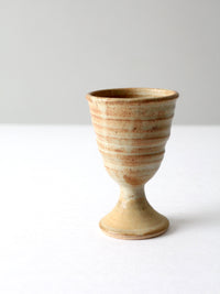 vintage studio pottery chalice