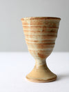 vintage studio pottery chalice
