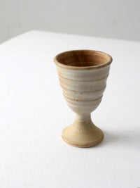 vintage studio pottery chalice
