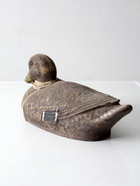 vintage JC Higgins mallard duck decoy
