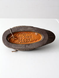 vintage JC Higgins mallard duck decoy