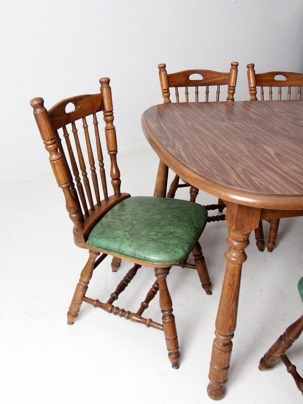 Wooden Vintage Table Chairs Vintage Baker Extendable Solid Wood