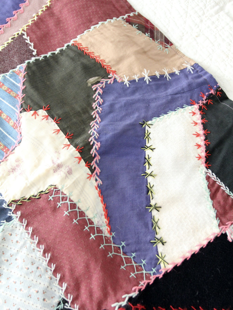 antique crazy quilt