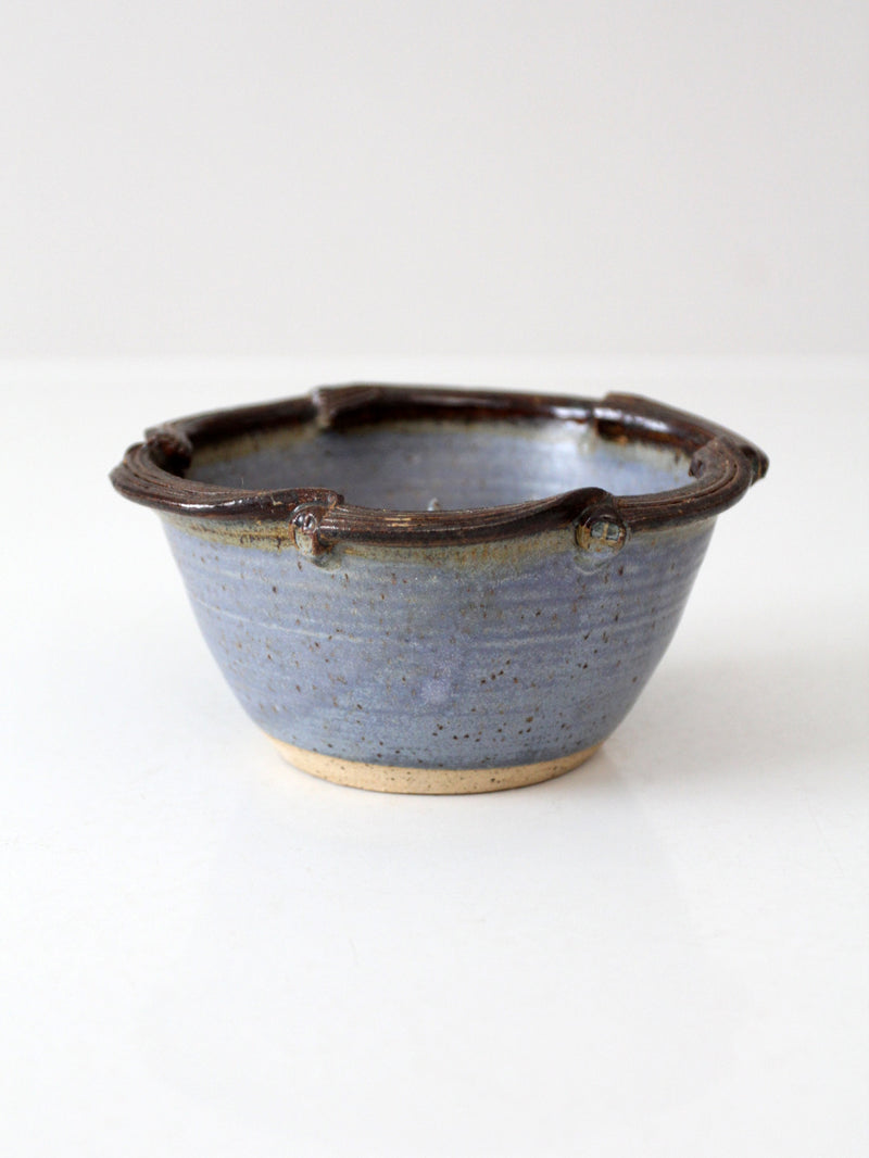 vintage Coffelt studio pottery apple baker bowl