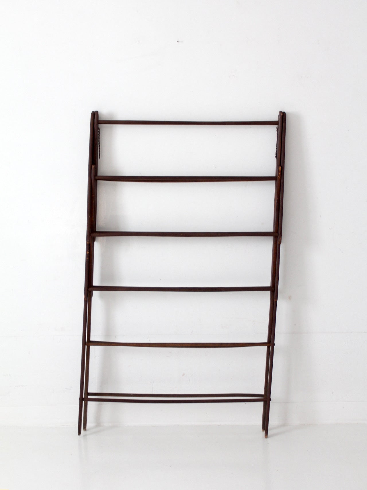 antique primitive folding wood drying rack