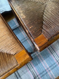 antique rush seat chairs set of 6