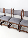 vintage Jacobean Revival style set of 6
