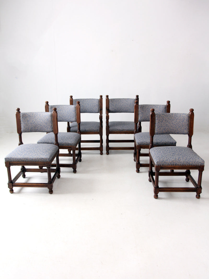 vintage Jacobean Revival style set of 6