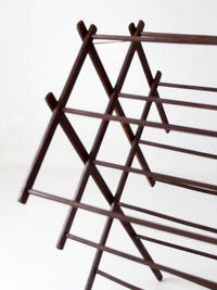 antique primitive folding wood drying rack