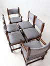 vintage Jacobean Revival style set of 6