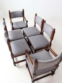 vintage Jacobean Revival style set of 6