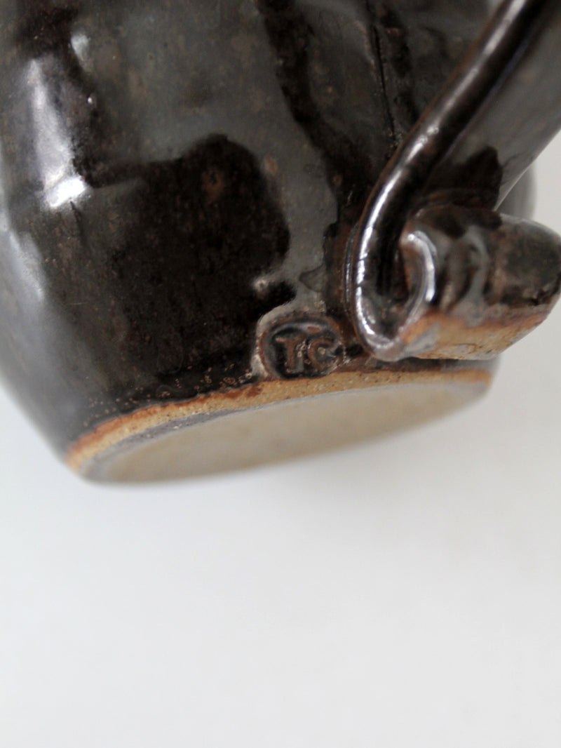 vintage studio pottery mug