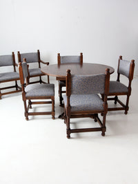 vintage Jacobean Revival style set of 6