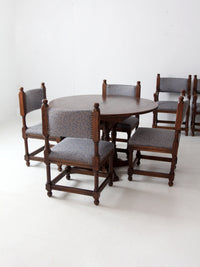 vintage Jacobean Revival style set of 6