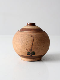 mid-century Mexican Tonala style pottery jar