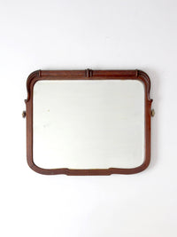 antique Art Nouveau beveled glass wall mirror