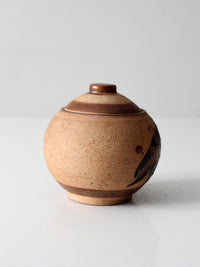 mid-century Mexican Tonala style pottery jar