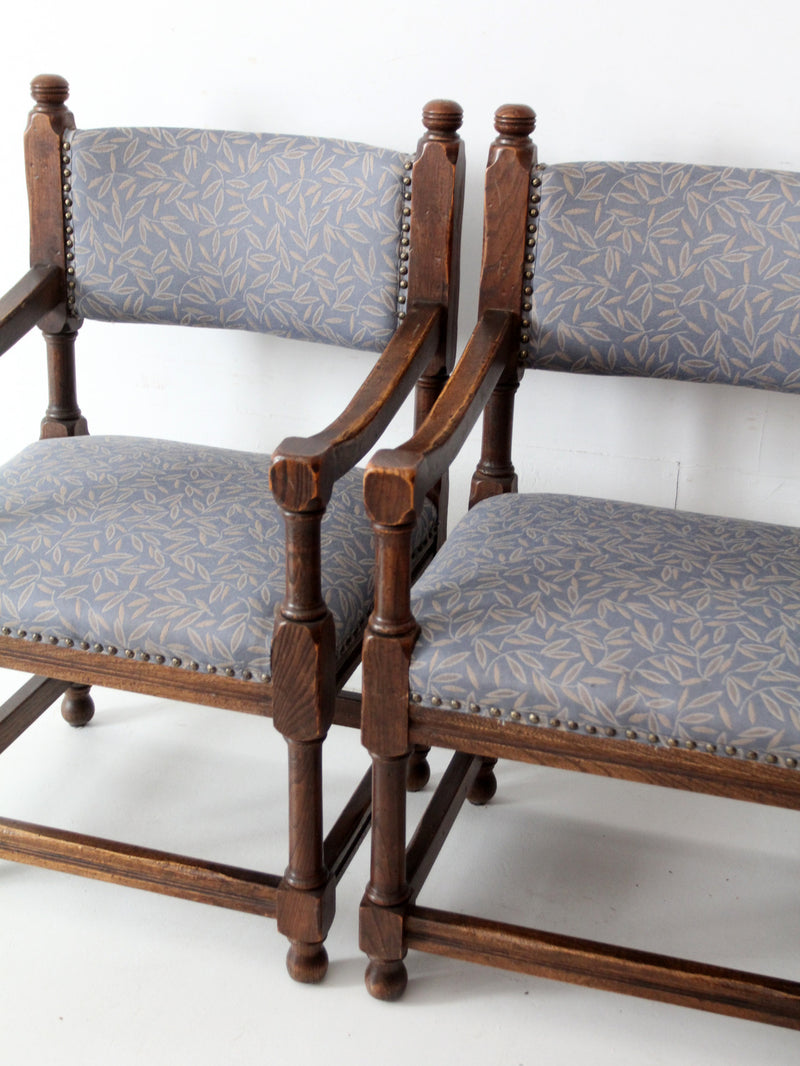 vintage Jacobean Revival style set of 6