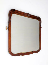 antique Art Nouveau beveled glass wall mirror