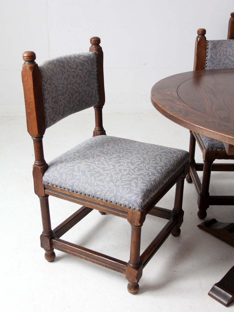 vintage Jacobean Revival style set of 6