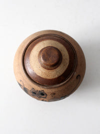 mid-century Mexican Tonala style pottery jar