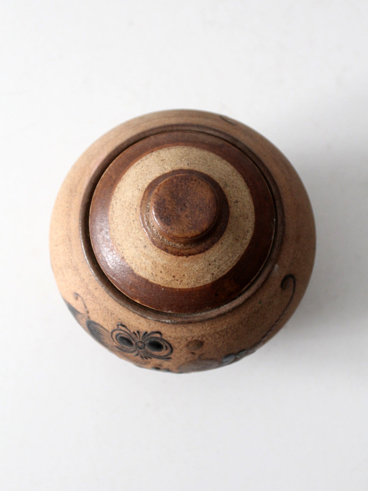 mid-century Mexican Tonala style pottery jar