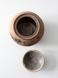 mid-century Mexican Tonala style pottery jar