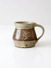 vintage studio pottery mug