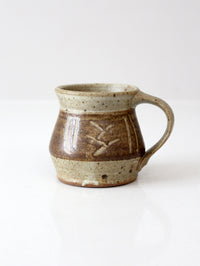 vintage studio pottery mug