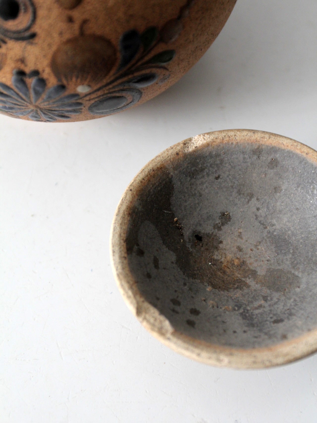 mid-century Mexican Tonala style pottery jar