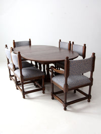vintage Jacobean Revival style set of 6