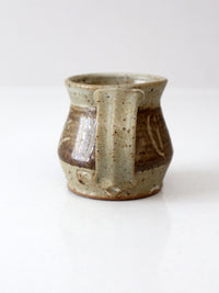 vintage studio pottery mug