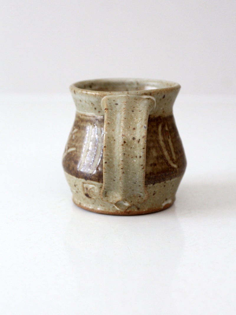 vintage studio pottery mug