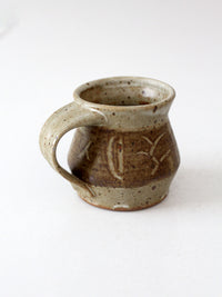 vintage studio pottery mug