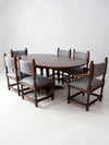 vintage Jacobean Revival style set of 6