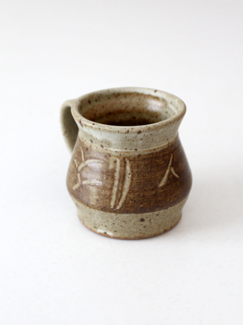 vintage studio pottery mug