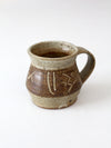 vintage studio pottery mug