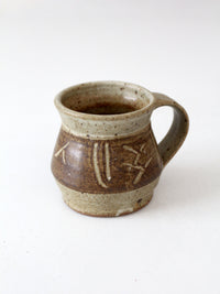 vintage studio pottery mug