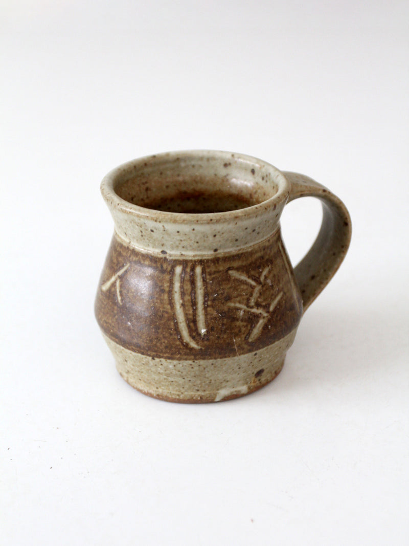 vintage studio pottery mug