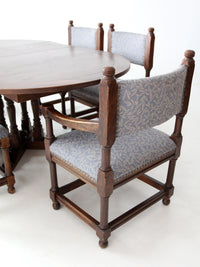 vintage Jacobean Revival style set of 6