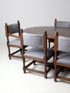 vintage Jacobean Revival style set of 6