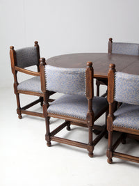 vintage Jacobean Revival style set of 6