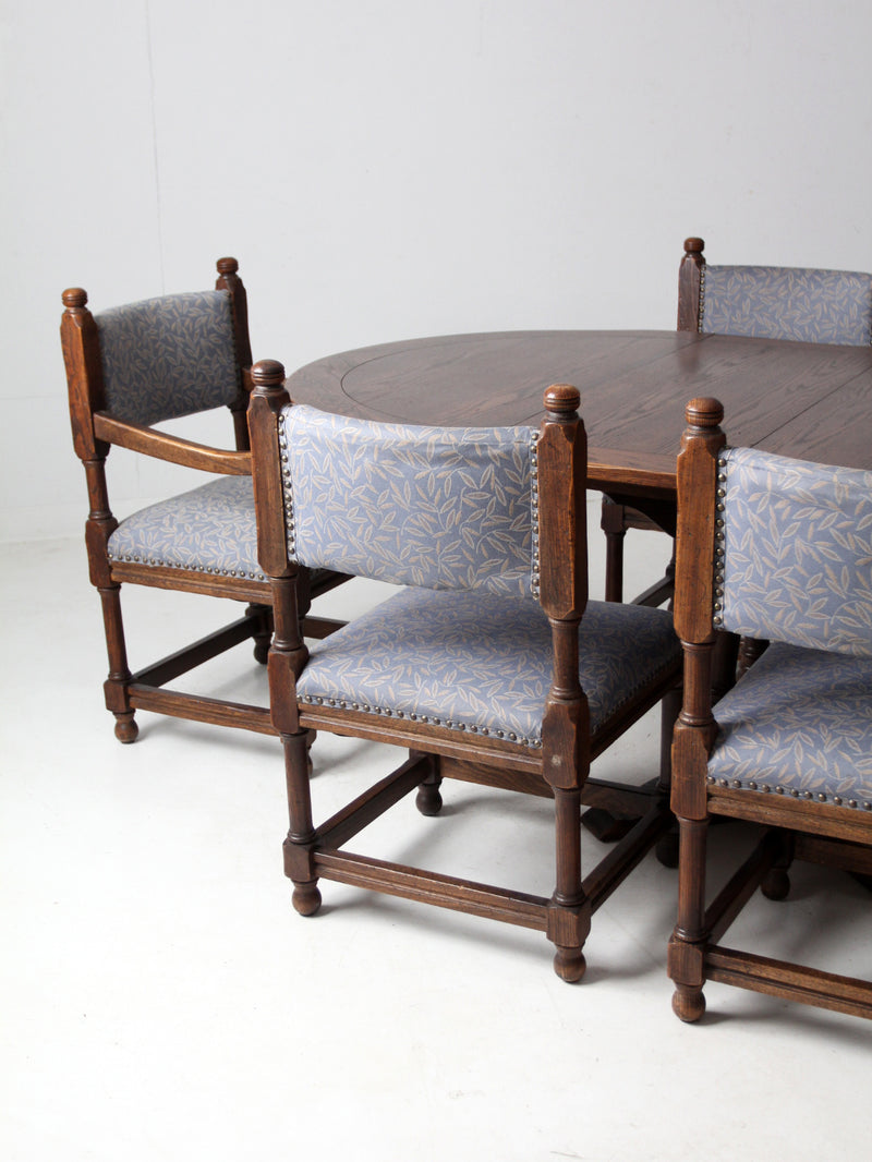 vintage Jacobean Revival style set of 6