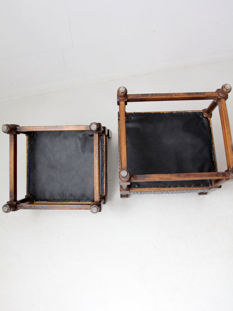 vintage Jacobean Revival style set of 6