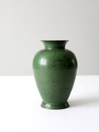 vintage painted metal vase